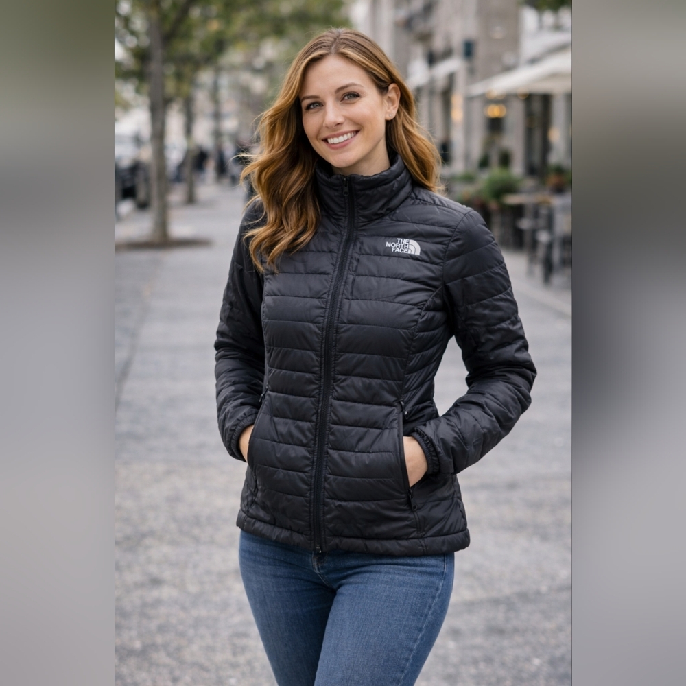 The North Face Women’s Insulated Puffer Quilted  Jacket Black Small New